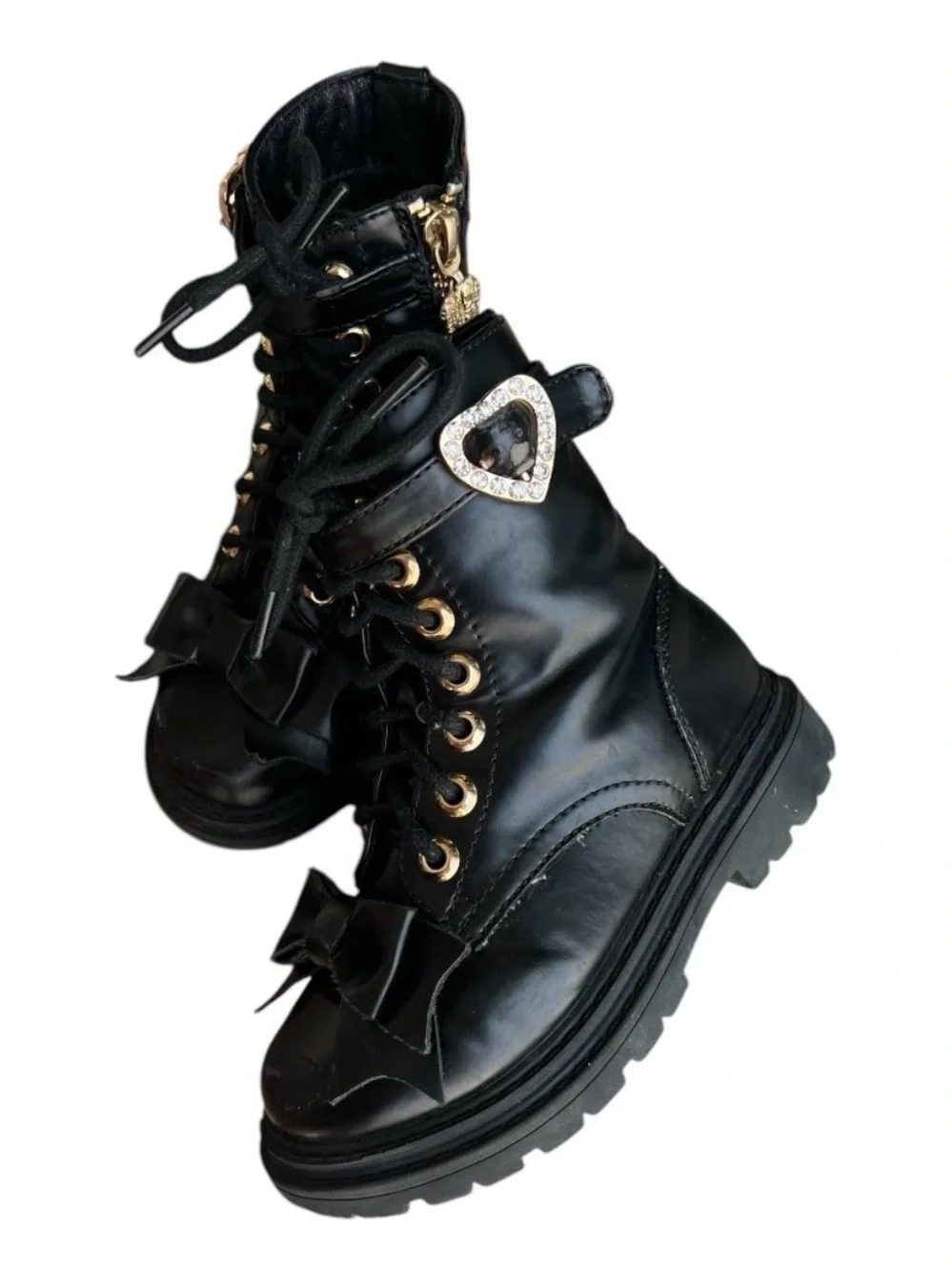 Angel face size 27 Ingrid Bow Boots Black